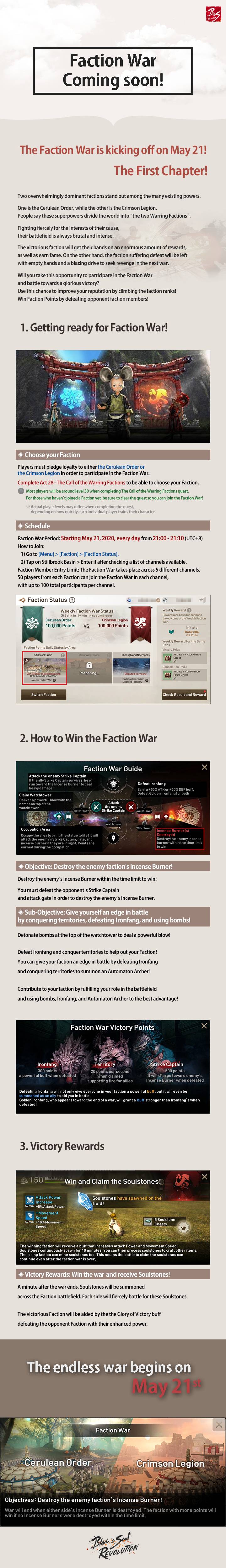 New Content Preview Faction War Blade Soul Revolution