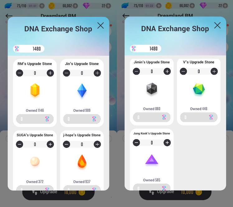 How To Get Upgrade Stones And Dna Bts World