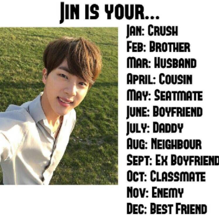 Jin Is Your Bts World