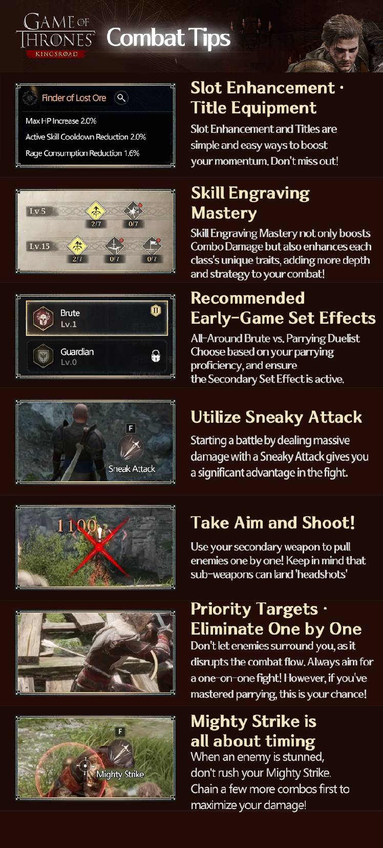 Playable Without Parrying: Game of Thrones: Kingsroad Basic Combat ...