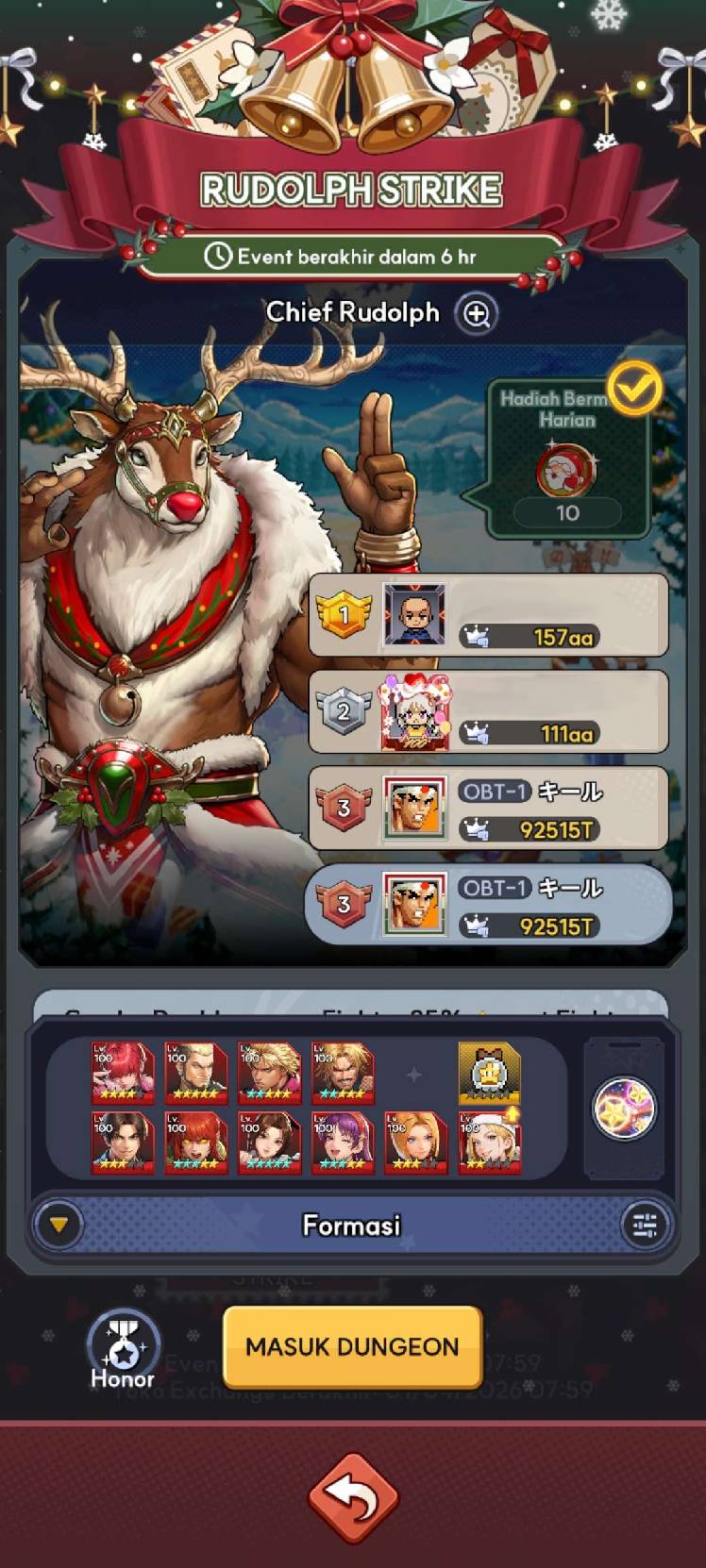 My Rudolph Strike Team - THE KING OF FIGHTERS AFK