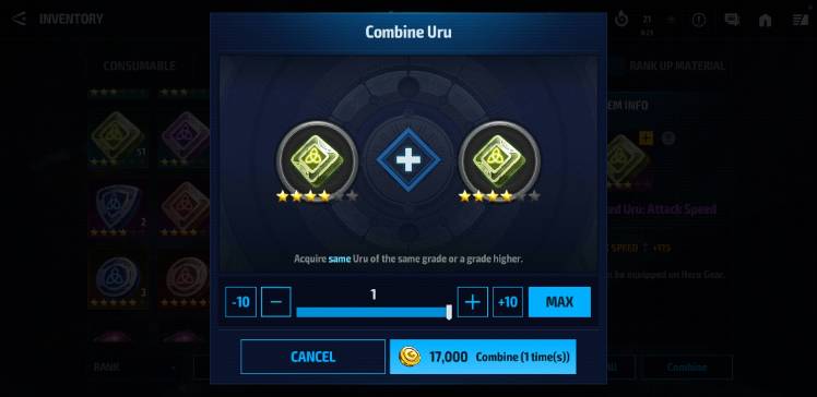 Rework Card combine mechanics - MARVEL Future Fight