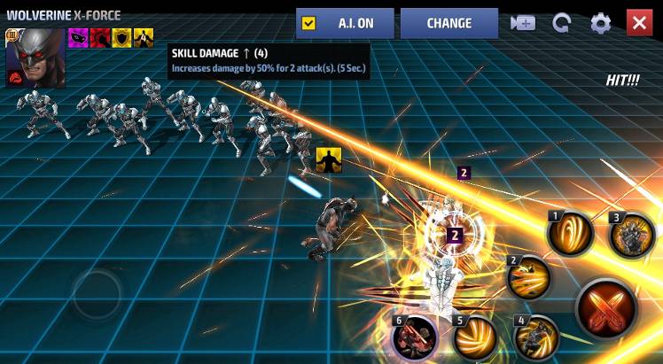 Wolverine X-Force Uni 3rd Skill Bug! - MARVEL Future Fight