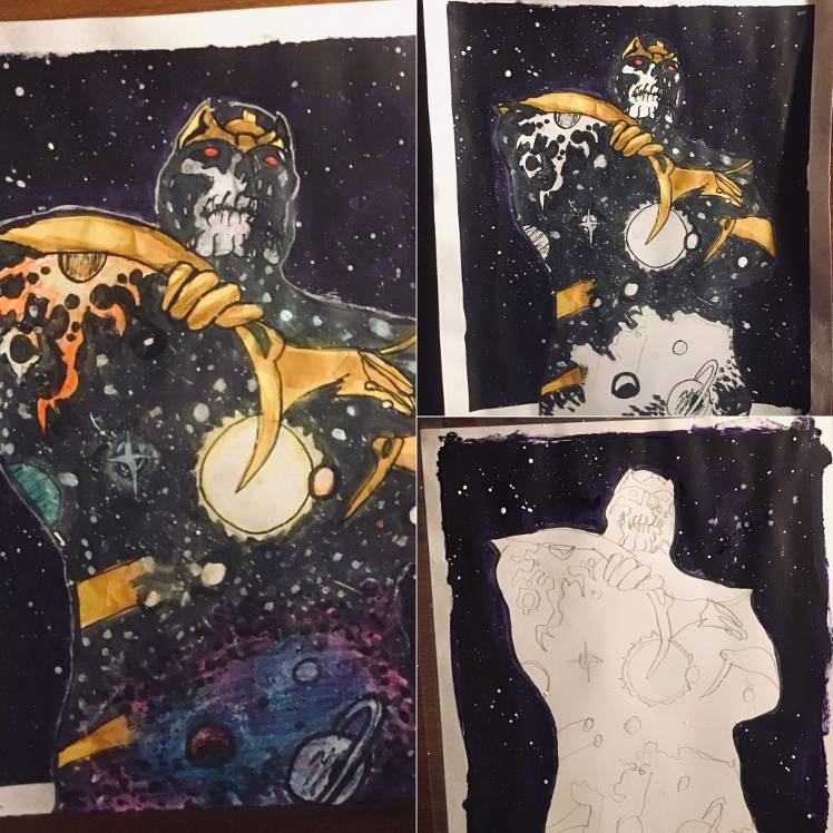 Drawing:Astral Regulator Thanos🪄 - MARVEL Future Fight
