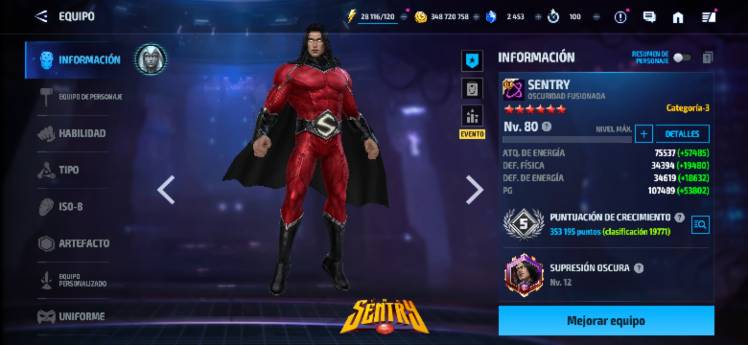 [Show off your Sentry growth / AllismenriMerc] - MARVEL Future Fight
