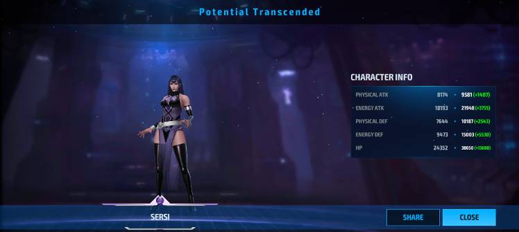 My first transcend character - MARVEL Future Fight