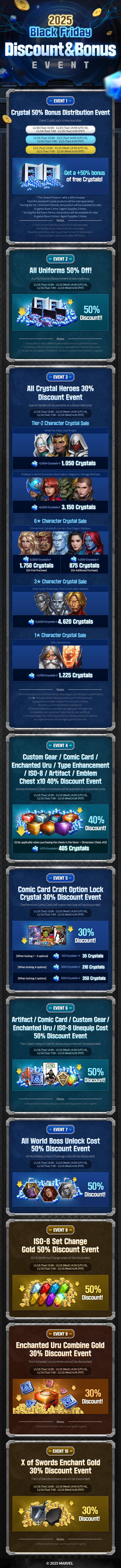 2025 Black Friday Discount & Bonus Event - MARVEL Future Fight