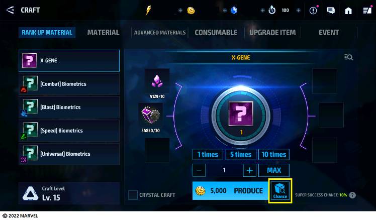 In-game Chance Information Guide - MARVEL Future Fight
