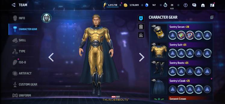 Sentry's looking better each day on my acc - MARVEL Future Fight