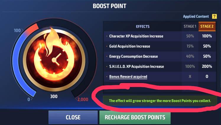 Boost points, worth saving up? - MARVEL Future Fight