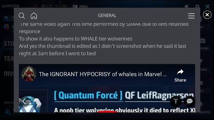 Butthurt whales are always the most fun to mock 🤣🤣 - MARVEL Future Fight