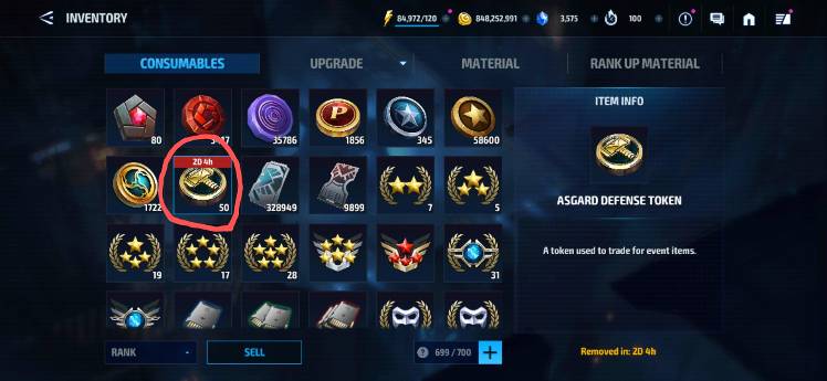 14 days Event token - MARVEL Future Fight