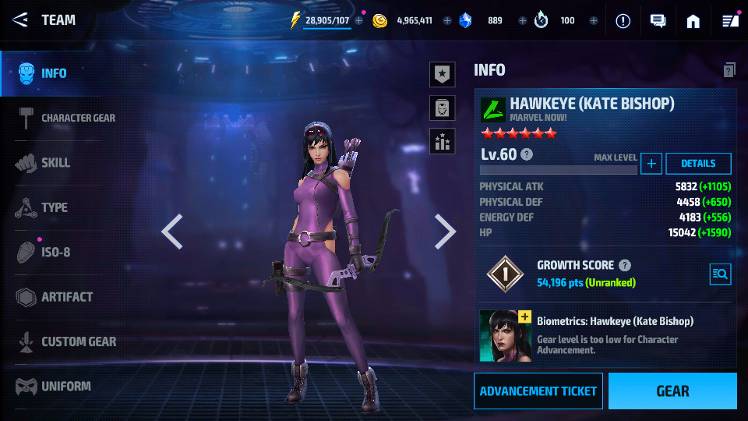 What is best transcend characters for tomorrow? - MARVEL Future Fight