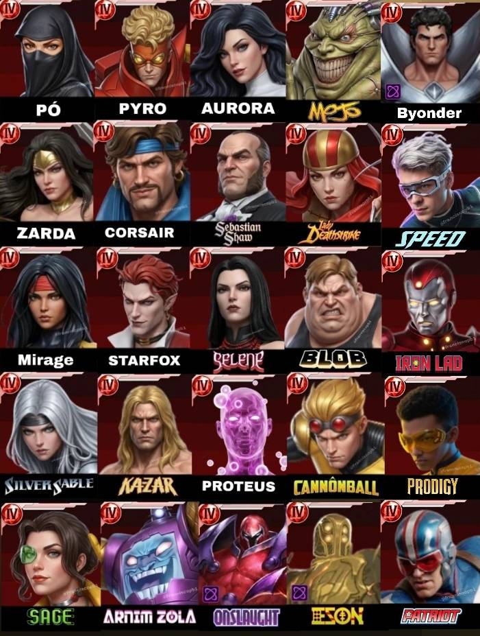 Sugestões de novos Heróis e vilões. - MARVEL Future Fight
