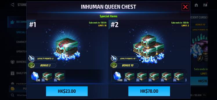 Which here is the best deal? I just need 10 tokens - MARVEL Future Fight