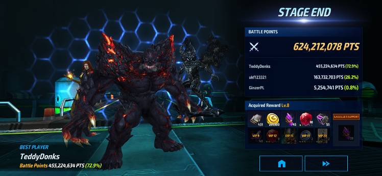 My new pb in multiverse - MARVEL Future Fight