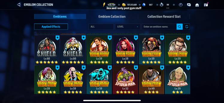 🐳Emblem progress🐳 - MARVEL Future Fight