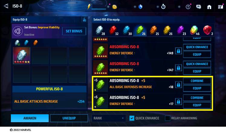 ISO-8 Guide - MARVEL Future Fight