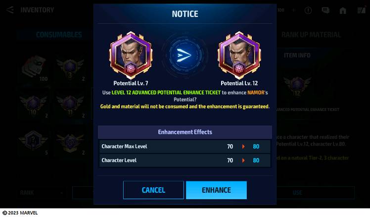 Special Item Usage Guide - MARVEL Future Fight