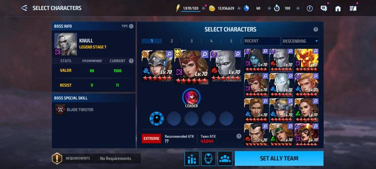My 5 WBL Teams - MARVEL Future Fight