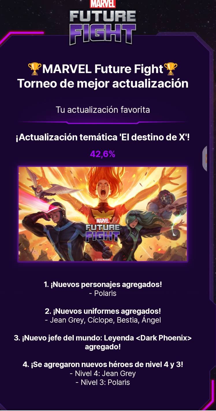 Best update tournament marvel future fight