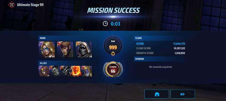 Gambit doing stage 99 apocalypse in 3 seconds - MARVEL Future Fight