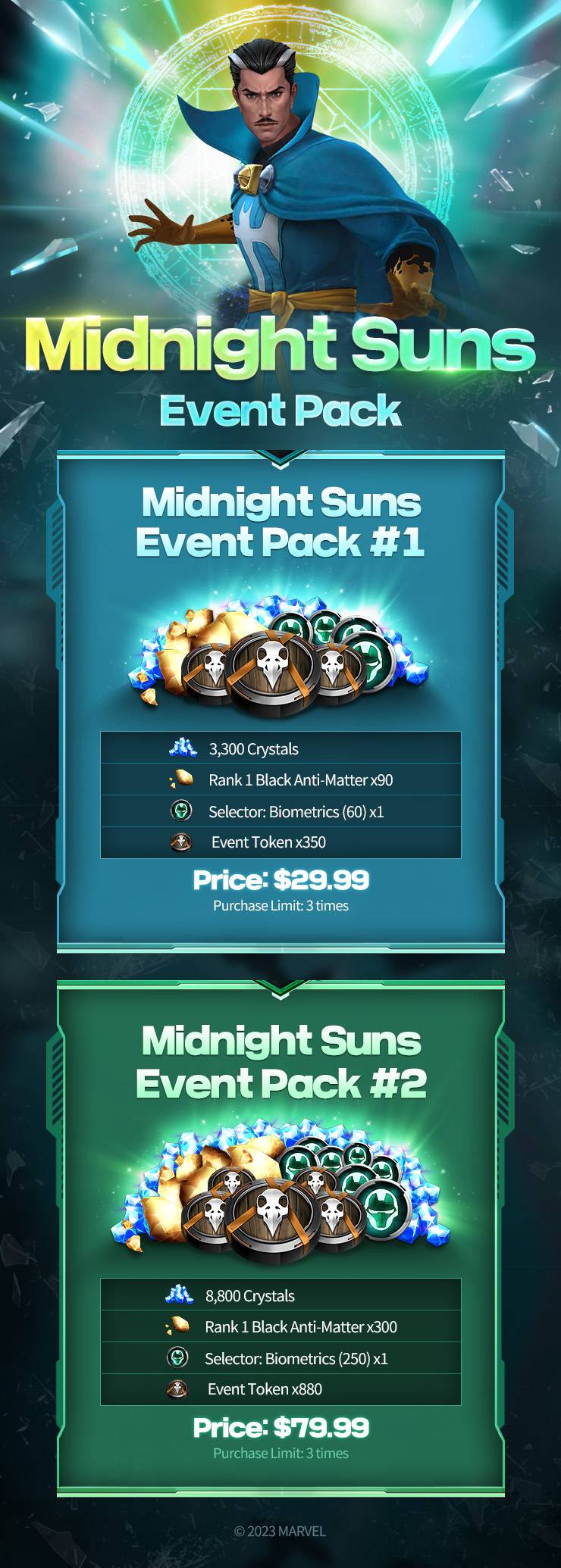 Midnight suns event pack marvel future fight