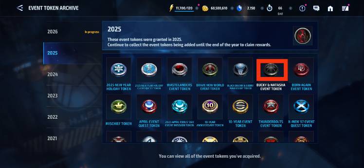 Is there any way to get the missed token ? - MARVEL Future Fight