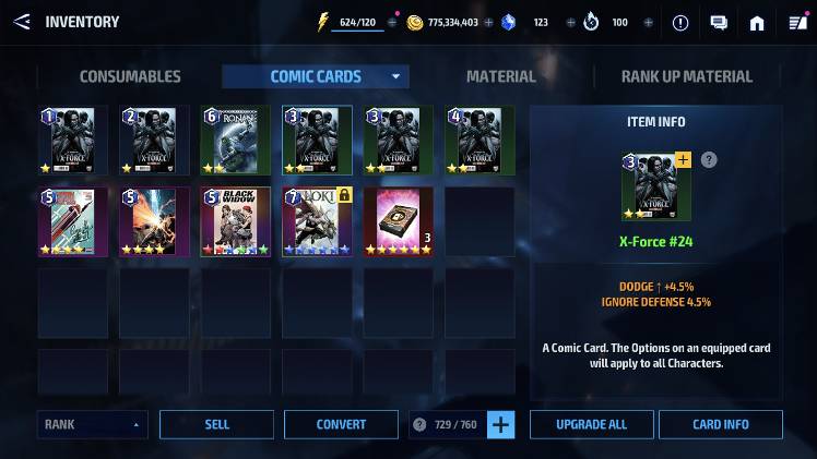 I do like this Xforce card - MARVEL Future Fight