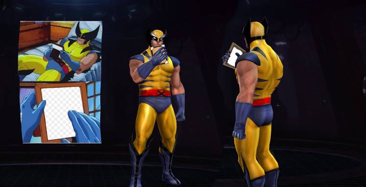 Wolverine holding a picture frame edit - MARVEL Future Fight