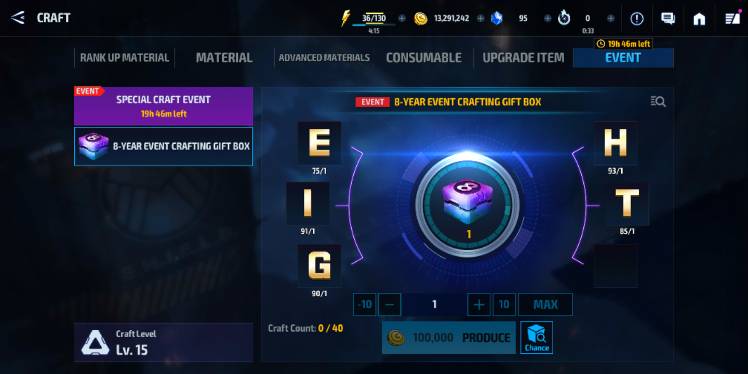 CRAFTING BUG - MARVEL Future Fight