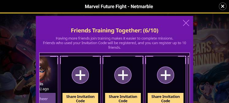 Veteran code-> MFF11LXFIZ - MARVEL Future Fight