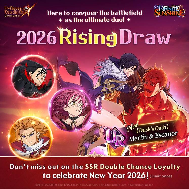 [Draw] New Hero Draw Notice - [Dusk's Oath] Merlin & Escanor ...