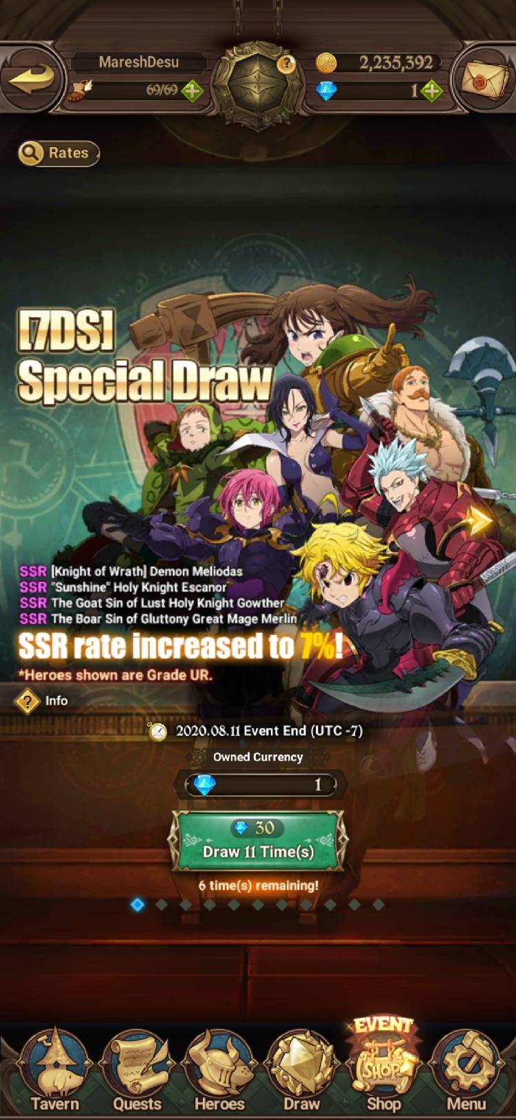 Draws Issue The Seven Deadly Sins Grand Cross Draws Issue The Seven Deadly Sins Grand Cross