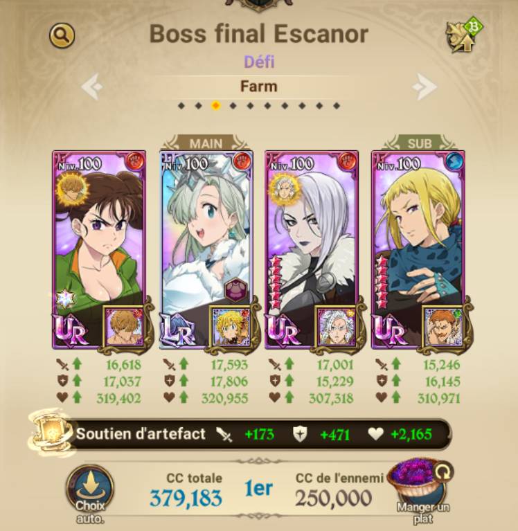 Final boss Escanor 8,9k+ top 100 full guide The Seven Deadly Sins