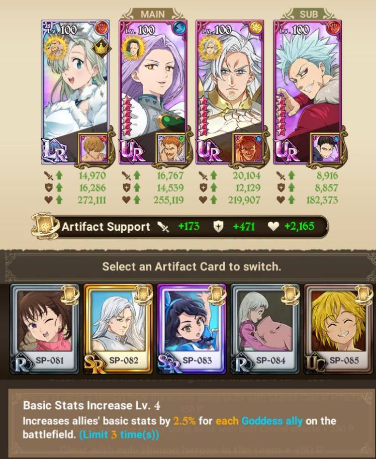 LR Liz Goddesses strategy - The Seven Deadly Sins: Grand Cross