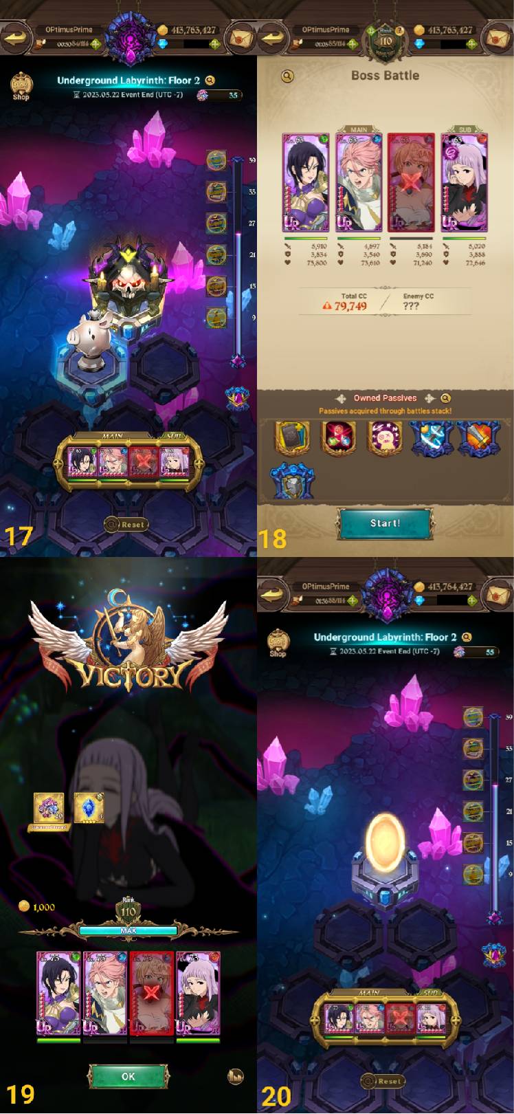 Guide For Season 4 Labyrinth&#xd83e&#xdd17 - The Seven Deadly Sins: Grand Cross