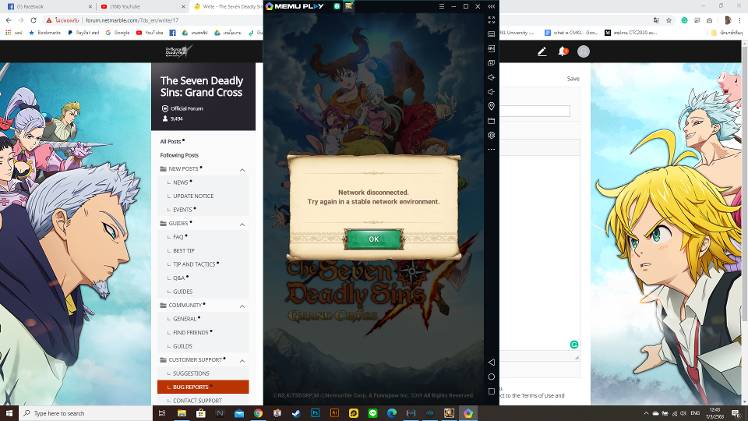 Network Disconnected but other game or youtube is run normaly - The ...