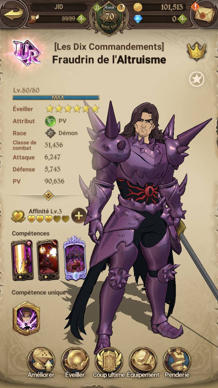 Showing up my LR character hehe - The Seven Deadly Sins: Grand Cross