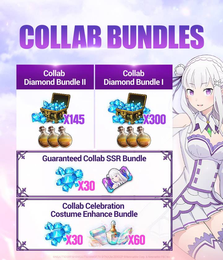 7DS X Re:ZERO Collab Event Bundles & Diamond Shop Bonuses - The Seven ...