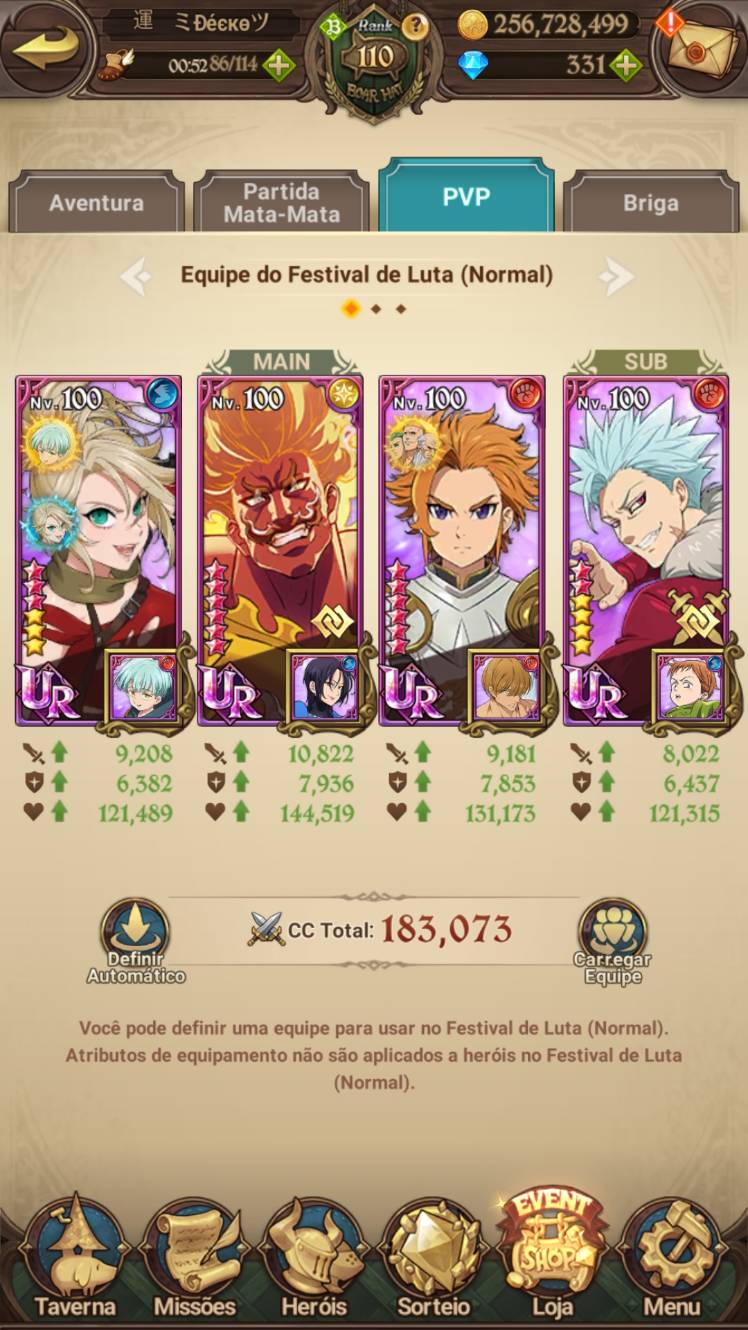 Equipe Roxy - The Seven Deadly Sins: Grand Cross