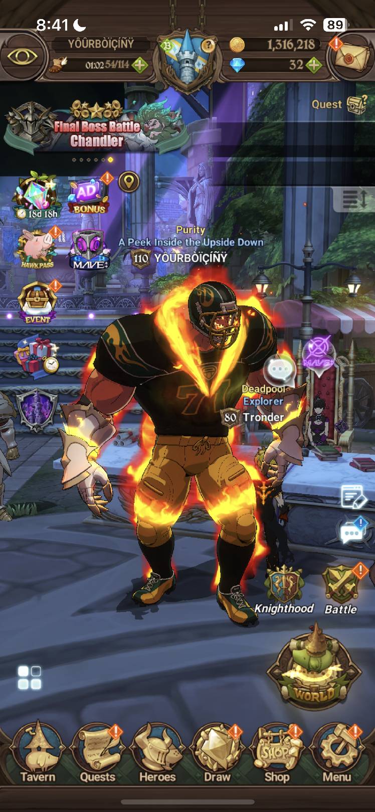 Only one I can think of since I like football The Seven Deadly Sins