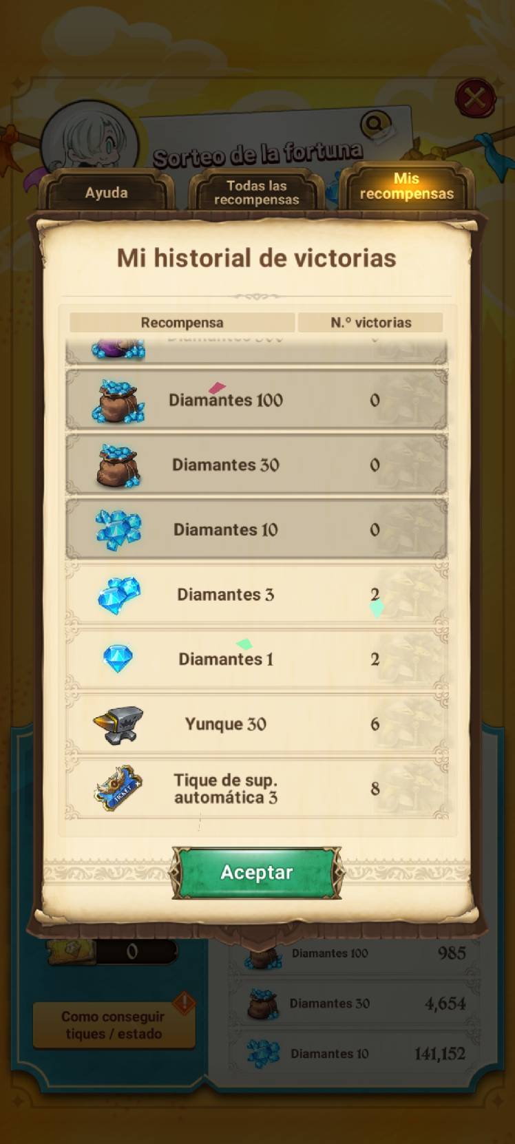 GROS COMPTE 7 ds avec 50 diamant grace à l'arène chaque semaine EUR 600,00 - FR