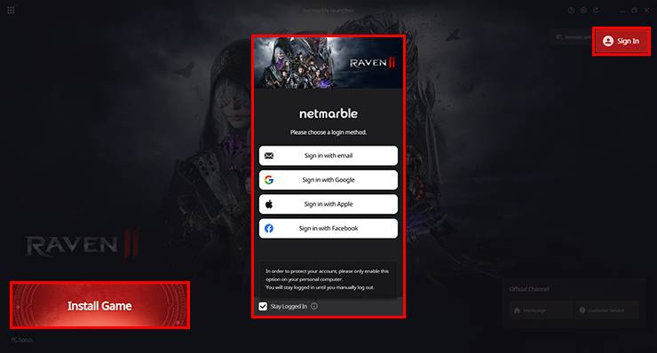 Netmarble Launcher & Netmarble Connect Usage Guide - RAVEN2
