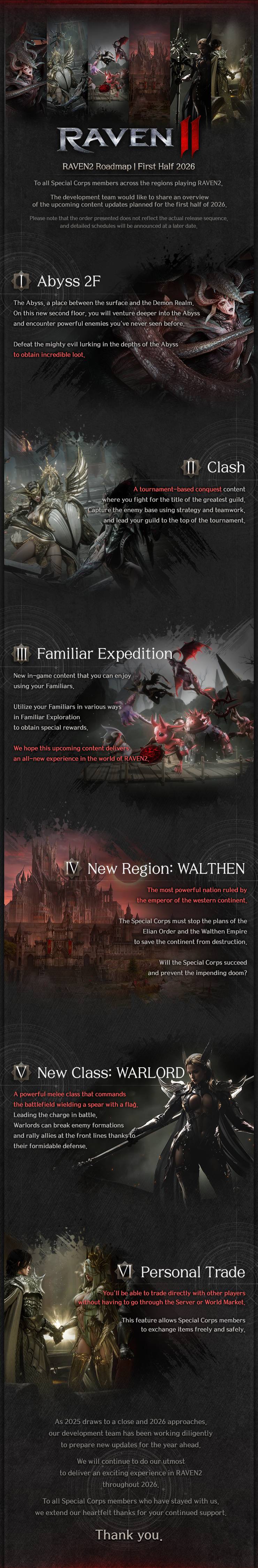 RAVEN2 Roadmap | First Half of 2026 - RAVEN2