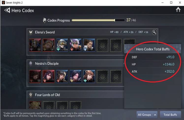Hero's Codex tips on how my hero becomes stronger. - Seven Knights 2 ...
