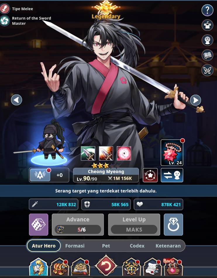 CheongMyeong ROTBB hero lvl 90 - Seven Knights Idle Adventure