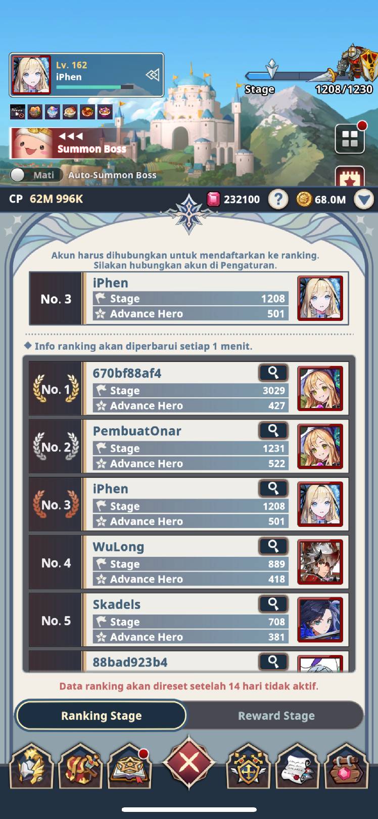 CHEAT/MOD In server id 76 - Seven Knights Idle Adventure