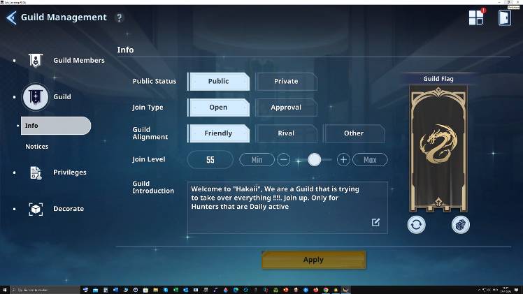 Guild invite !!!!! - Solo Leveling:ARISE