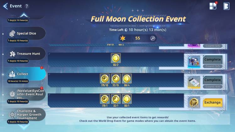 Full Moon Event end collection; And Review - Solo Leveling:ARISE
